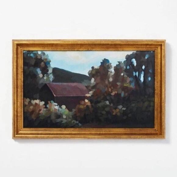 Studio McGee Hidden Home Framed Wall Canvas 17x11 Brown Thresold - Picture 1 of 4